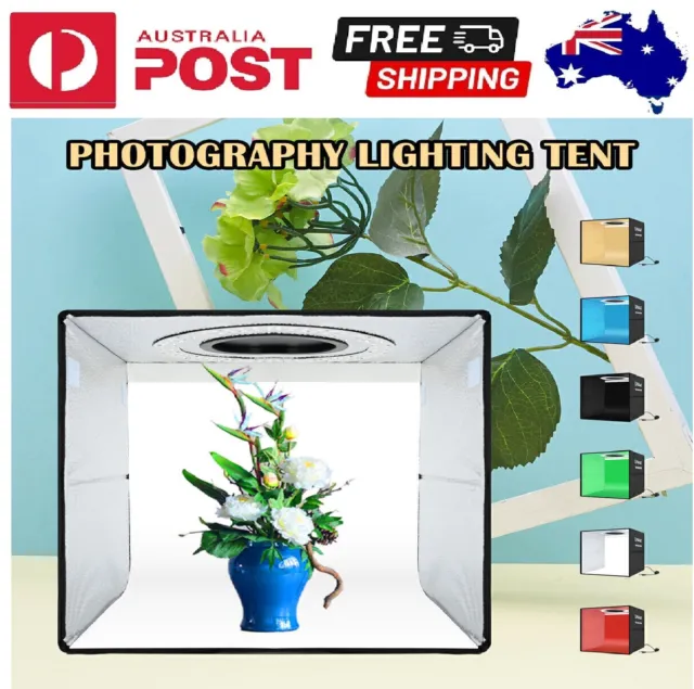 LED Room Photo Shoot Studio Photography Lighting Tent Bar Kit Cube Mini Soft Box