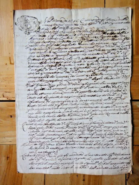 1713-Manoscritto del 26 aprile 1713-Modena-+