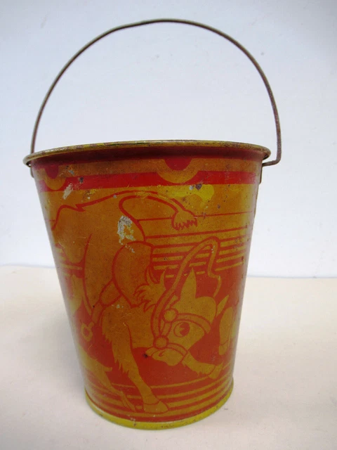 Vase Vintage En Métal Rose JUKIDS - Style Rustique En Forme De Seau à Lait Pot Seau à Lait Rustique
