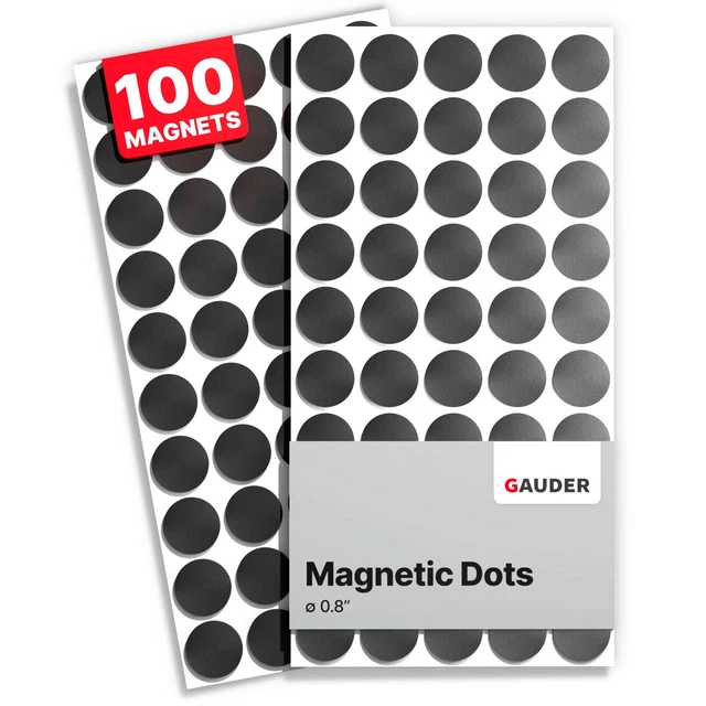 Magnetic Dots | Small Sticky Magnets with Adhesive Backing (0.8