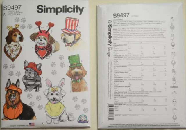 Simplicity- 9497/ R11341 Pet Accessories