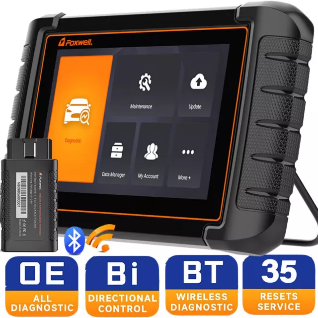 Foxwell NT809BT Professional OBD2 Scanner All System Car Diagnostic Tool Laptop