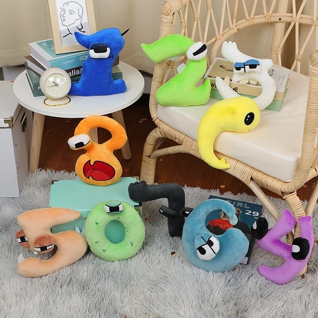 Alphabet Lore Series Number Plush Toy Number Lore Kids Educational Doll Gift10pc