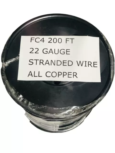 FC4 22 Gauge Flat 4 Conductor Wire 200 FT FOR LIONEL Controllers Etc