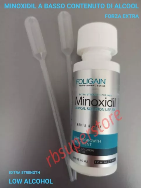 MinoxidiI 5% FOLIGAIN TRATTAMENTO PER LA RISCRESCITA DEI CAPELLI LOW ALCOOL