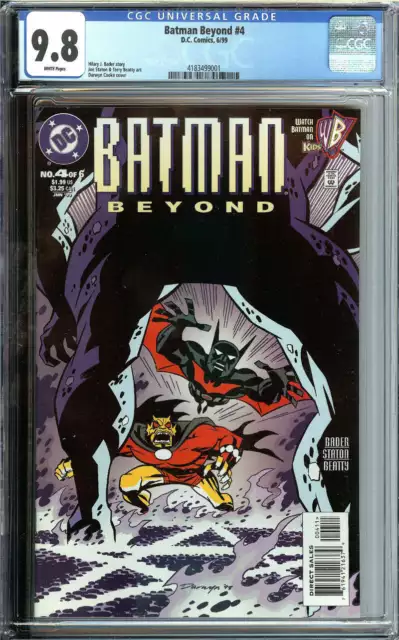 Batman Beyond #4 Cgc 9.8 White Pages // Dc Comics 1999