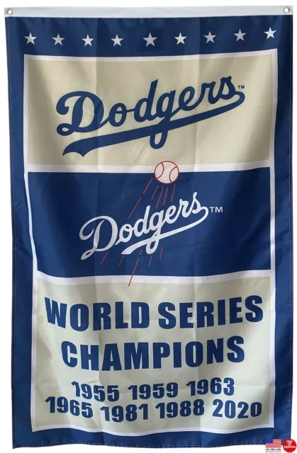 Los Angeles Dodgers 2020 World Series Champions 3x5 Man Cave Flag 3 x 5 Banner