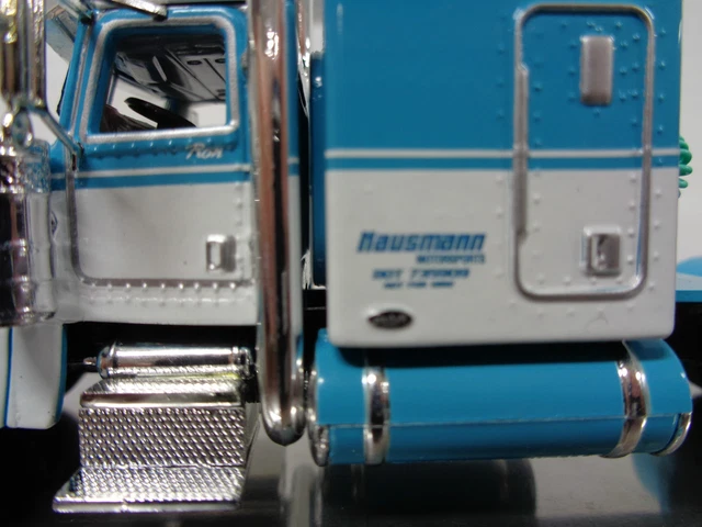 DCP Products 164 White Green Peterbilt 389 Day Cab Con Soporte Para Dolor De Cabeza Y Remolque Verde Talbert 5553ta 60 1447