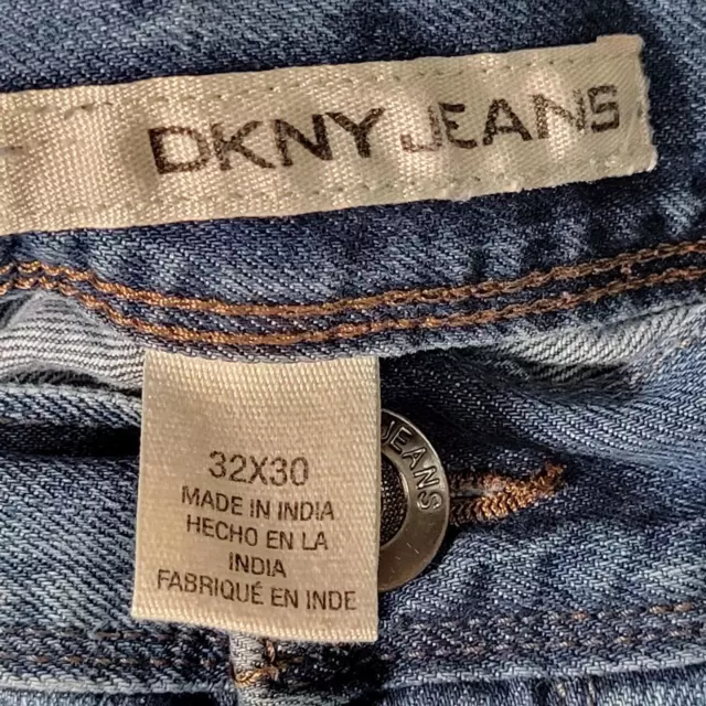 DKNY BLUE DENIM Straight Jeans Men Size 33x30 $21.99 - PicClick