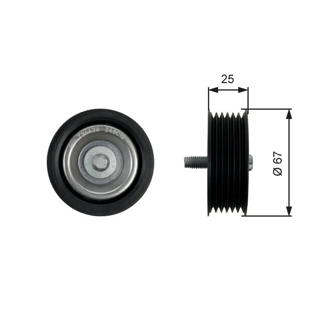 RULLO GUIDA DEVIAZIONE cinghia trapezoidale cancelli per Fiat Peugeot