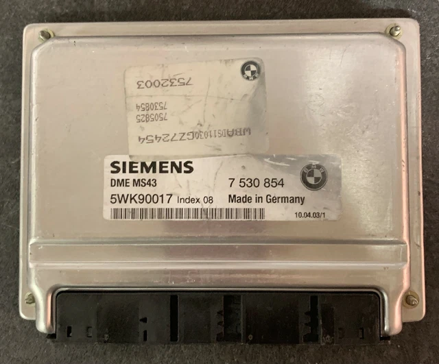 Calculateur (ECU) Moteur BMW Série 3 E46/4 2002 - Siemens 7519308 / 5WK90015 - Occasion Fonctionnel