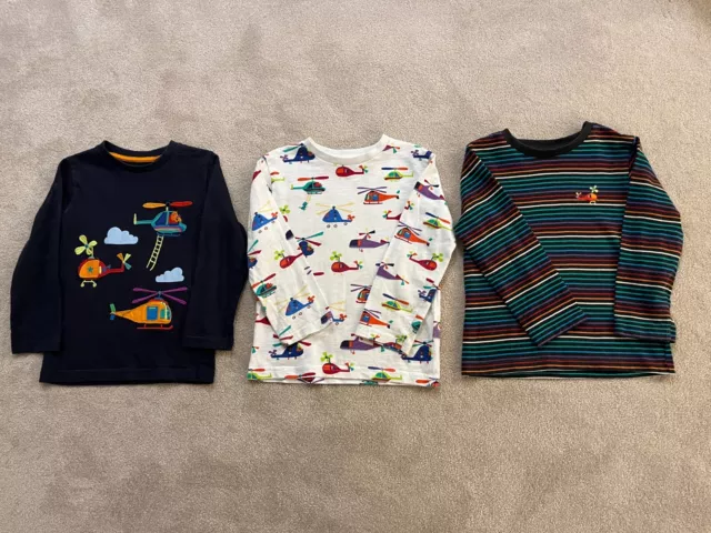 3 x boys long-sleeved tops *helicopters* NEXT 2-3 years vgc