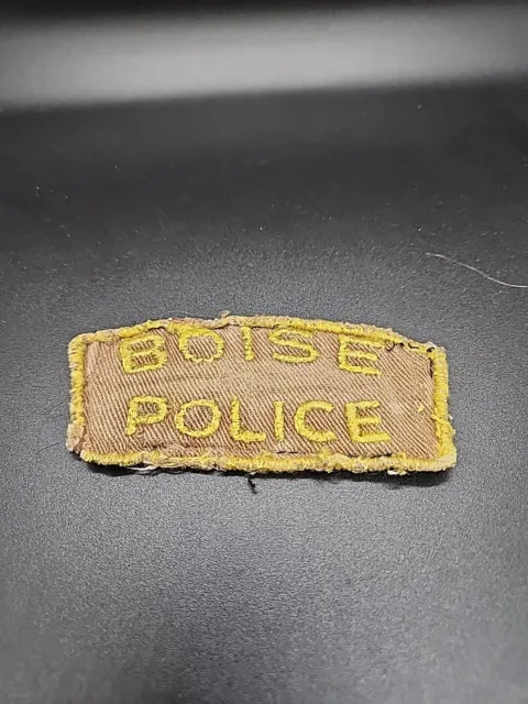 Vintage  1940's -50's BOISE Police CHEESECLOTH Patch