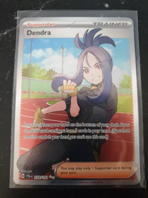 Pokemon TCG Dendra Full Art Trainer Supporter Paldea Evolved. 250/193