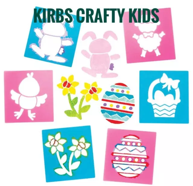 Easter Stencils Kit Drawing Kids Fun Childrens Creative Craft Art Activity