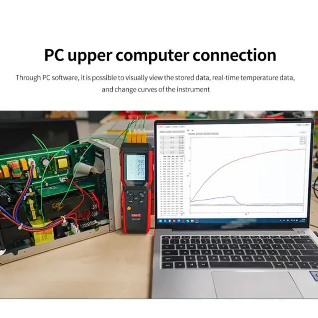 Termómetro digital UNI-T comprobador de temperatura de 4 canales tipo UT325F J/T/E/R/S/N/K 3