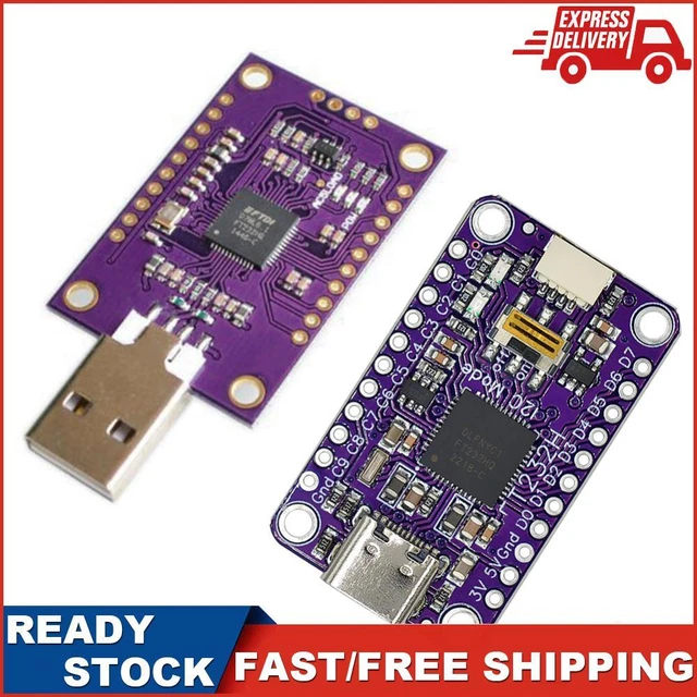 FT232H USB TO JTAG UART/ FIFO SPI/ I2C Module High Speed Multifunction ...