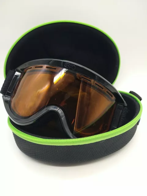 Spy Optic Underpin Snow Skiing Boarding Goggles Eye Protection Orange Lense Case