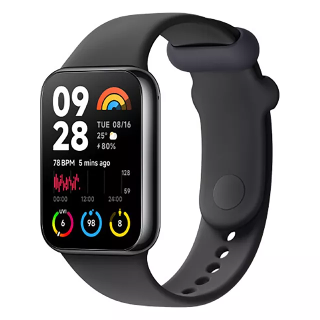 Xiaomi Fitnesstracker Band 8 Pro Smartwatch Schwarz Pulsuhr Herzfrequenz