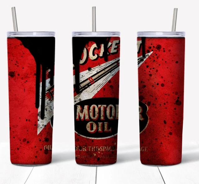 Grunge Mechanic 20 oz SKINNY TUMBLER Stainless Steel | Man Cave Gift Ideas