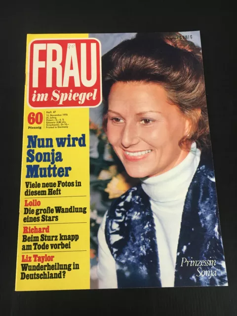 Frau im Spiegel 47/1970 KÖNIGIN SONJA Grethe Weiser LOLLO Horst Frank SÖDERBAUM