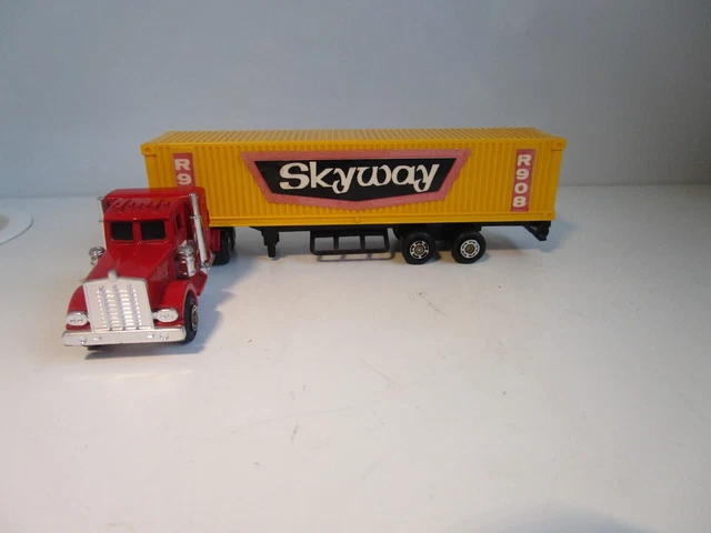 SHINSEI MINI POWER Kenworth Truck & Trailer ' SKYWAY ' 1:128 Scale