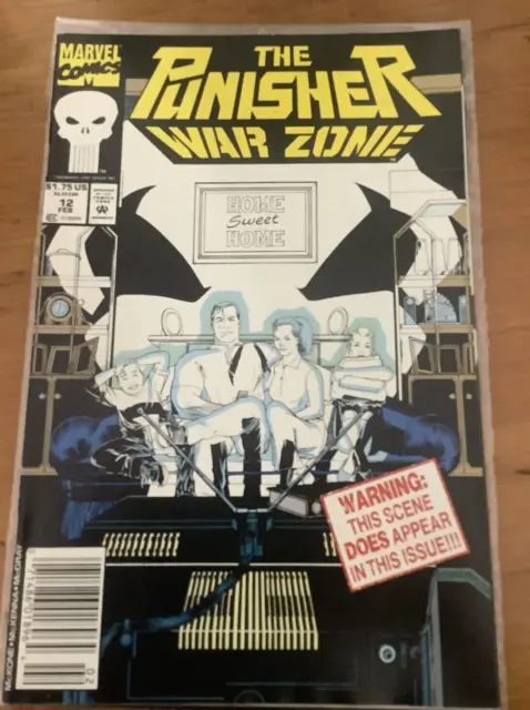 The Punisher War Zone Vol 1 #12 Feb, 1993 Marvel Comic Book By Dan Abnett