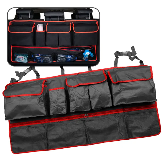 Auto asiento trasero organizador de viaje multi-bolsillo bolsa de almacenamiento
