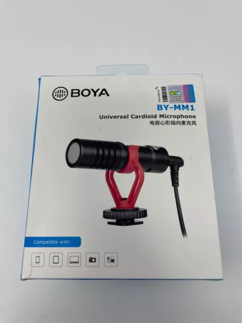BOYA BY MM1 Cardiod Shotgun Microphone MIC Video for Smartphone DSLR cameras