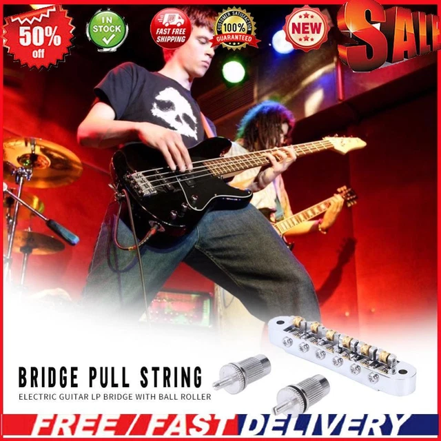 Tune-O-Matic LP EPI Electric Guitar Bridge Roller Saddle Accessory (Silver)