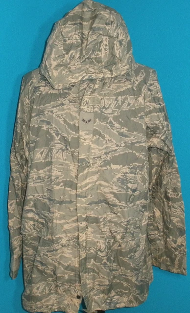 Men's Medium Army Military Parka Improved Rain Suit Hooded Digital Camo Pattern