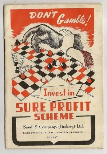 1950 India Sure Profit Scheme SCAM booklet