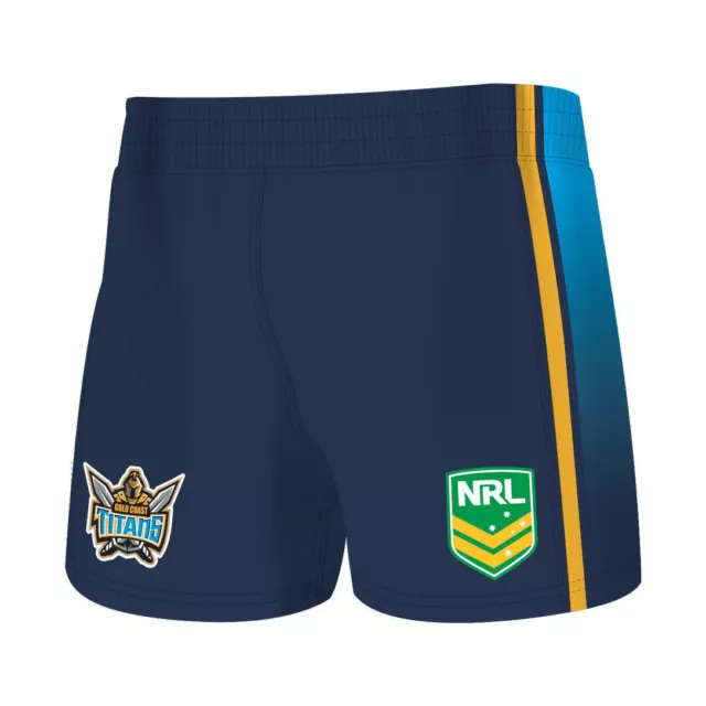 NRL Gold Coast Titans Supporter Shorts - KIDS - Size 8 - 12 yrs