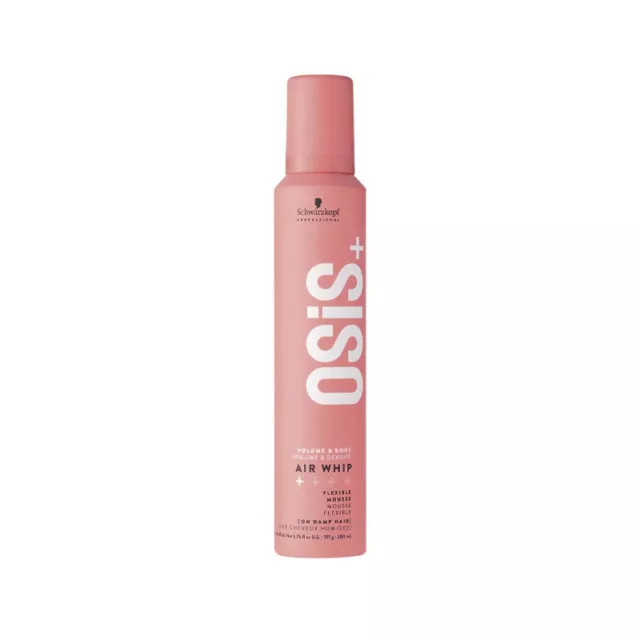 Mousse Volumisant Schwarzkopf Osis+ Volume & body Cheveux Whip Flexible 200ml