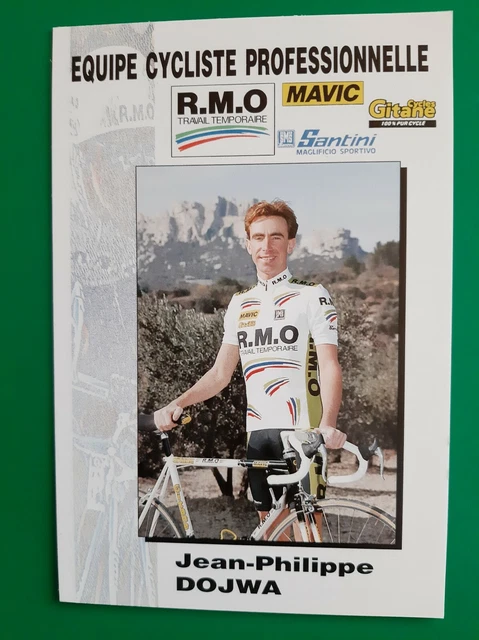 Carte Postale Cycliste Jean-Philippe Dojwa - Équipe GAN 1995 - Collection