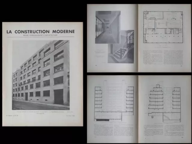 Construction Moderne 1936 Paris Caisse Des Depots, 56 Rue Lille, Faure Dujarric