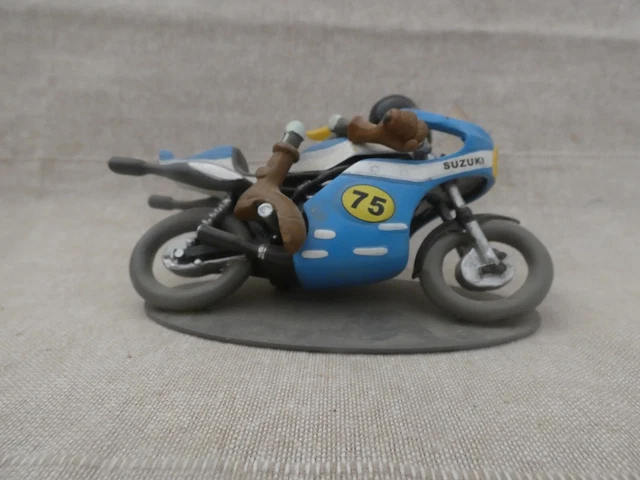 Statuette Moto 1/18 Honda 750 Africa Twin - Joe Bar Team - Barry Bagarre - Résine - Neuf