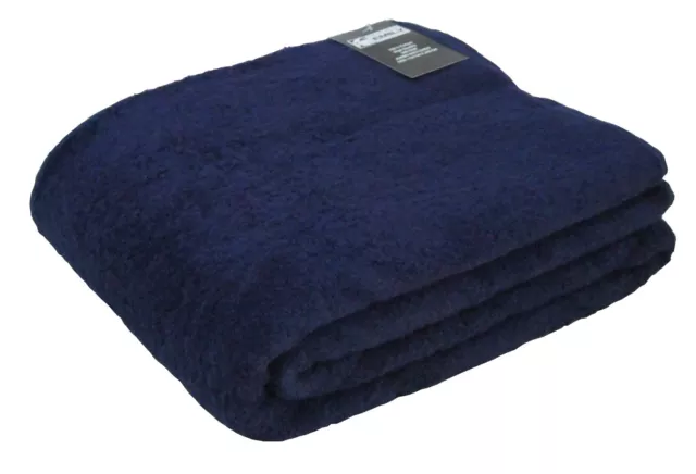 Extra Large Jumbo Bath Sheet Towel 150cm x 200cm 100% Cotton 600 gsm Navy Blue