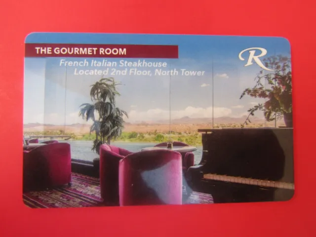 CASINO DON LAUGHLIN'S RIVERSIDE Hotel Room Key Card Laughlin The Gourmet Room