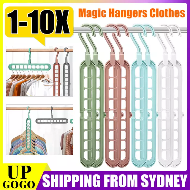 Magic Hangers Clothes Space Saver Saving Room Hanger Closet Organizer PP Plastic