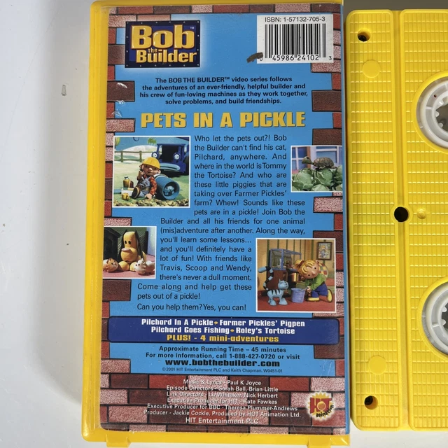 BOB THE BUILDER - PETS IN A PICKLE Vhs Video Tape HIT Entertainment ...