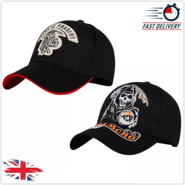 Sons Of Anarchy Baseball TV Series Hat Embroidery Snapback Cap Motorcycle Skull