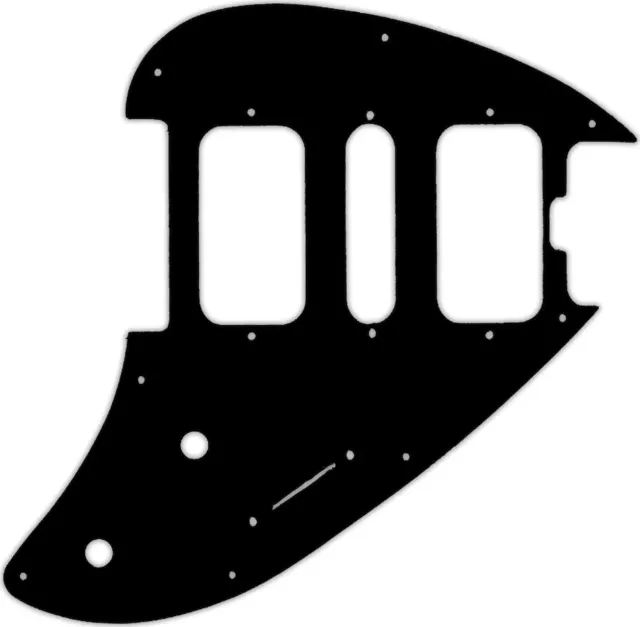 WD Custom Pickguard For Music Man Silhouette #01T Black Thin WD Custom Pickguard For Music Man Silhouette #01T Black Thin