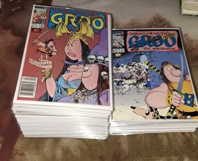 Marvel Epic Comics 1985-1994 SERGIO ARAGONES' GROO The Wanderer Bag & Board NM
