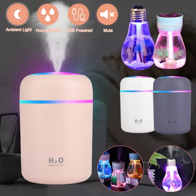 Aroma Essential Oil Diffuser Grain Ultrasonic Air LED Aromatherapy Humidifier US
