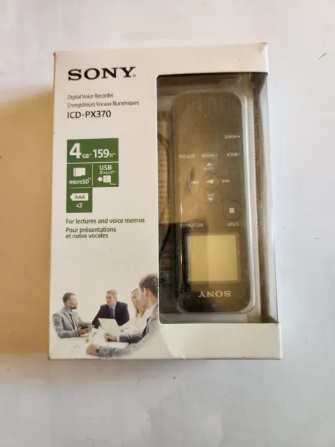 Sony PX Series ICD-PX370 4GB Mono Digital Voice Recorder