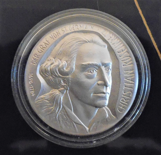GRAF SAINT GERMAIN Medaille Silber Christian Rosenkreuz Franz Bardon