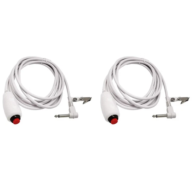 2 x cavo di chiamata infermiere 6,35 mm linea infermiera dispositivo di chiamata di emergenza cavo con R1M8
