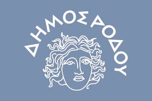 Tischflagge Rhodos 10x15 Cm - Polyester Fahne Mit Schwarzem Sockel