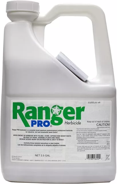 Ranger Pro 41% Glyphosate Herbicide - 5 Gallons (2 x 2.5 Gallons Jugs)